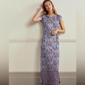 Boden Jersey Maxi Dress in Oriental Meadow Size 4